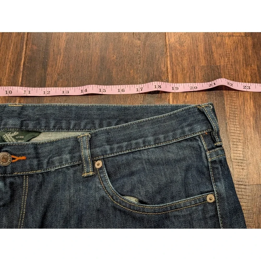Woolrich Jeans Mens 40x32 Blue Denim Straight Leg Classic‎ Five Pocket Dark Wash